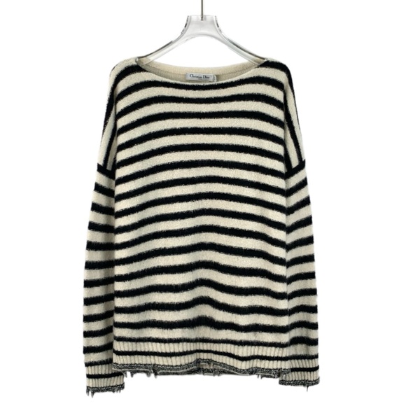 Dior Striped Black and White Sweater - Picture 1 of 6